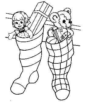 Christmas Stockings coloring pages