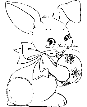 Coloring pages of Easter Bunny