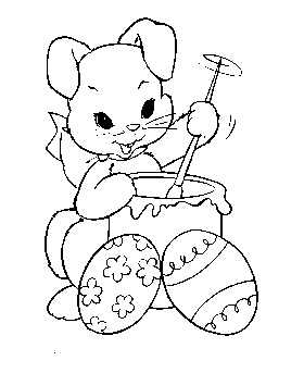 coloring page of Easter Eggs