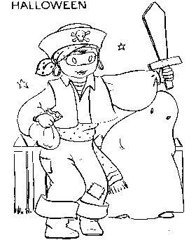 coloring page of Printable Halloween