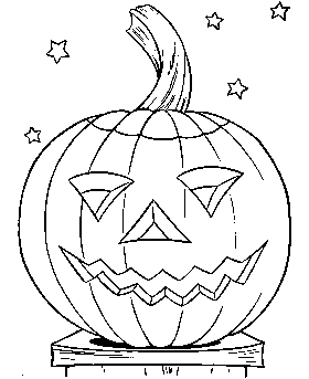coloring pages Halloween Jack O' Lantern