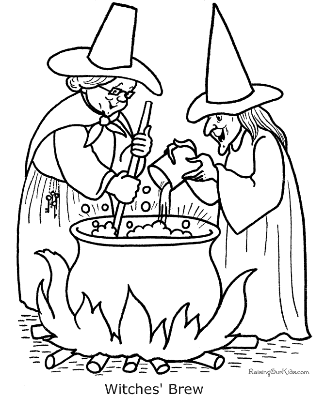 Scary halloween coloring pages
