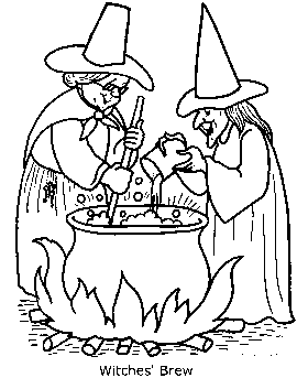 Scary coloring page