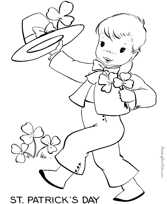 St Patrick's Day Coloring Page