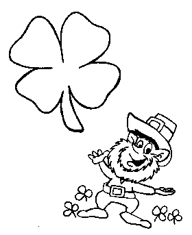 coloring page of Preschool St. Patrick´s Day