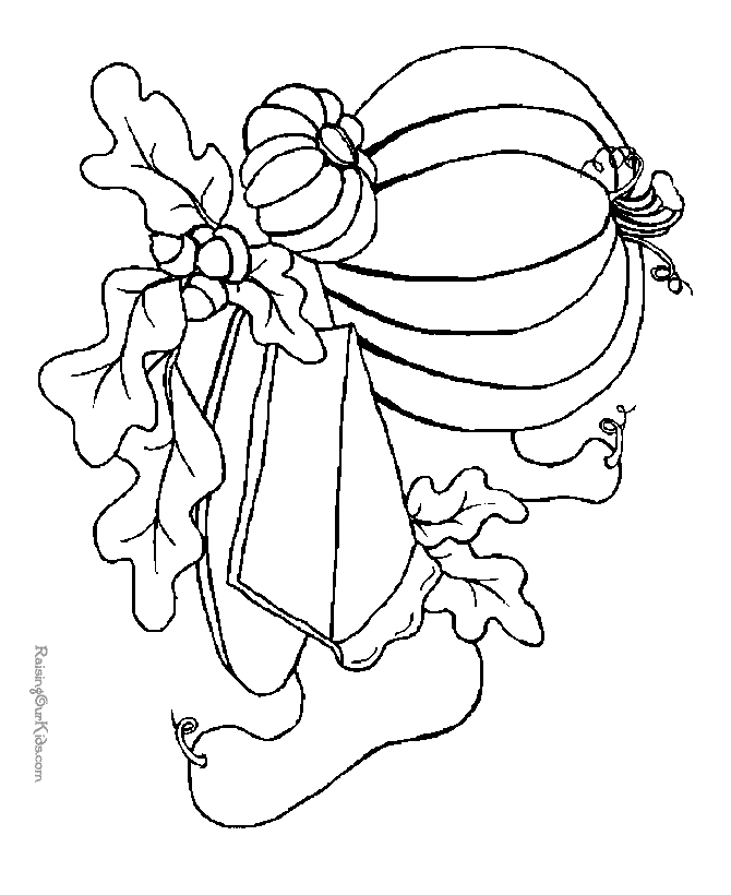 Thanksgiving dinner coloring pages for kids