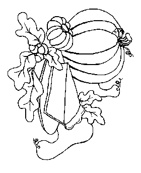 coloring page of Thanksgiving Dinner