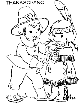 Thanksgiving Kids coloring pages