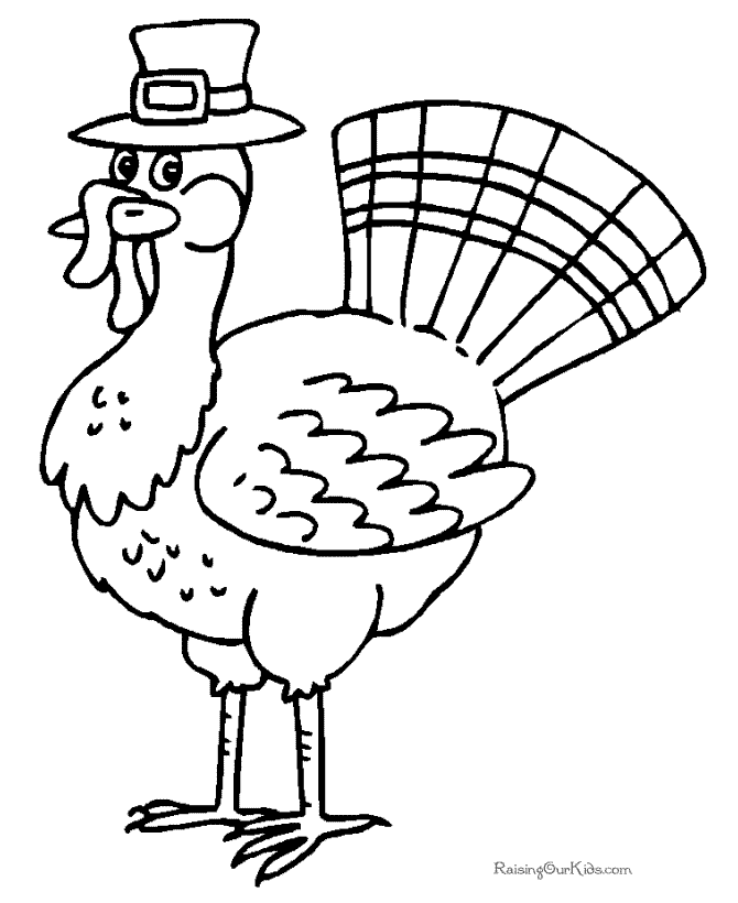 Turkey Coloring Pages to print