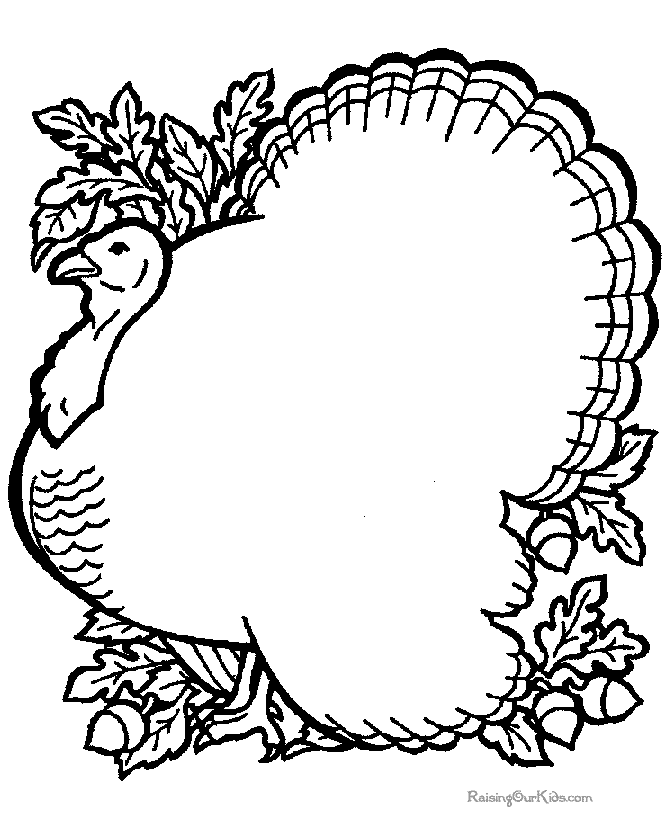 Big Turkey coloring page