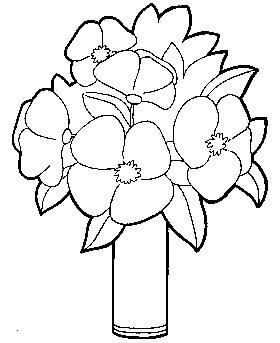 Valentine´s Day Flowers Coloring Pages