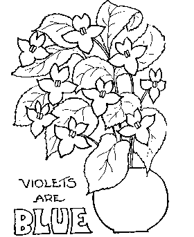 Valentine´s Day Flowers Coloring Page for kids
