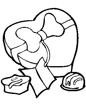 Valentine´s Day Gifts Coloring Pages
