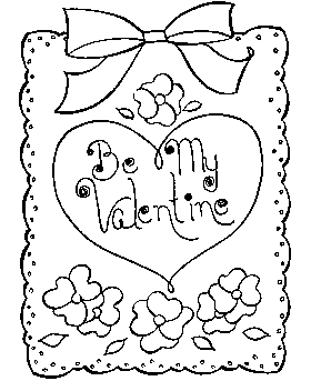 Happy Valentine´s Day Coloring Page