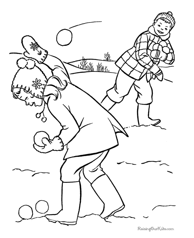 Coming Home winter coloring page