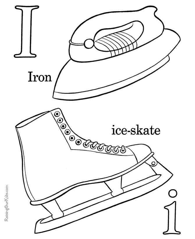 Ii Alphabet coloring page