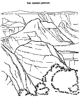Grand Canyon coloring page