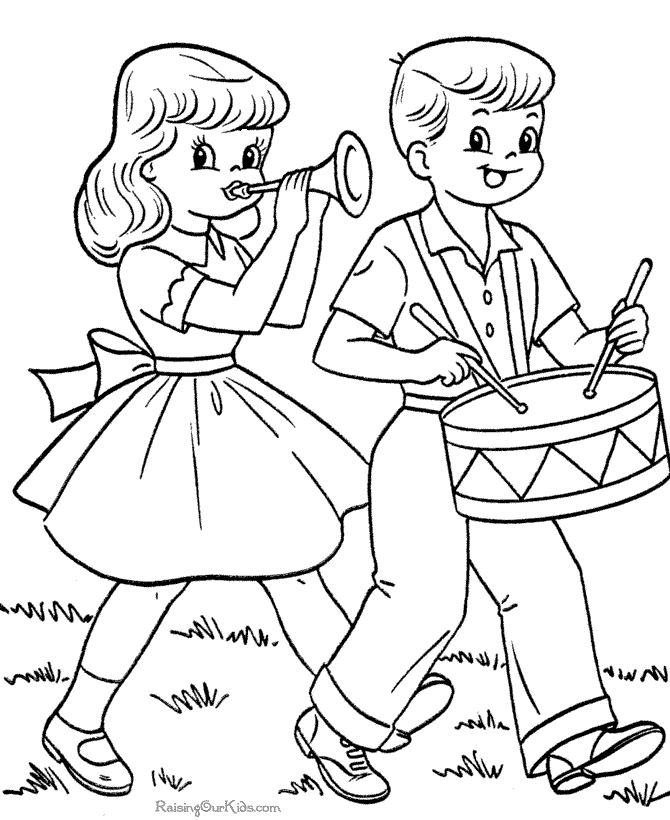 Independence Day coloring pages for kids