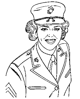 US Military coloring page