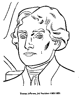 US President coloring page