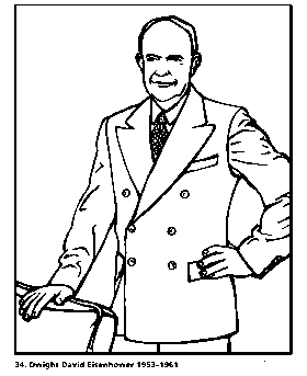 President coloring page for kids