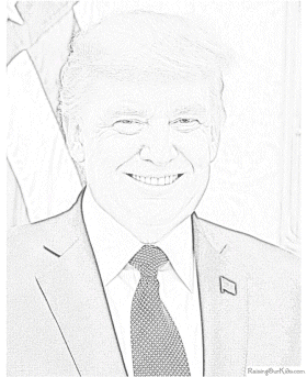 President coloring page