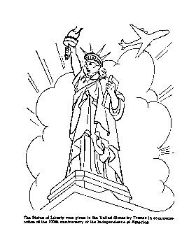 Statue of Liberty coloring pages