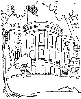 White House coloring page