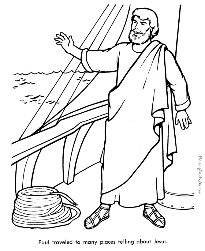 Bible Paul coloring page