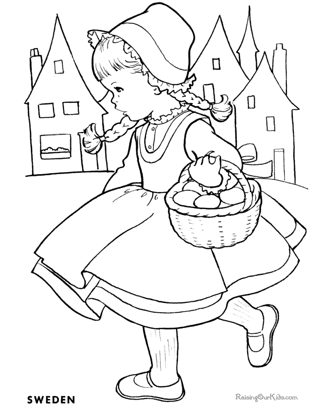 Sweden Kids coloring pages