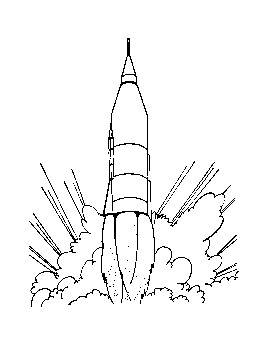 Space coloring page