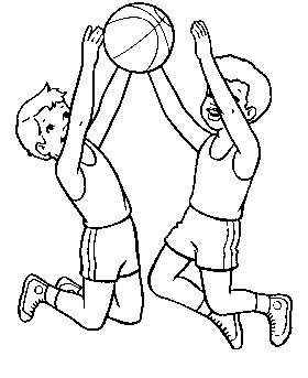 basketball coloring page of Sports