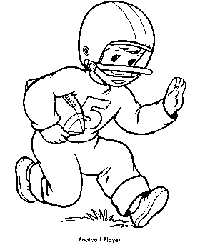 Sports football coloring page