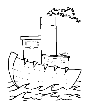 coloring pages of boat